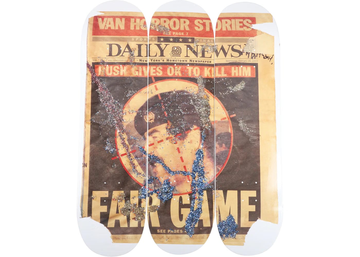 Supreme Dash Snow Set Of 3 Skateboard Deck Multi