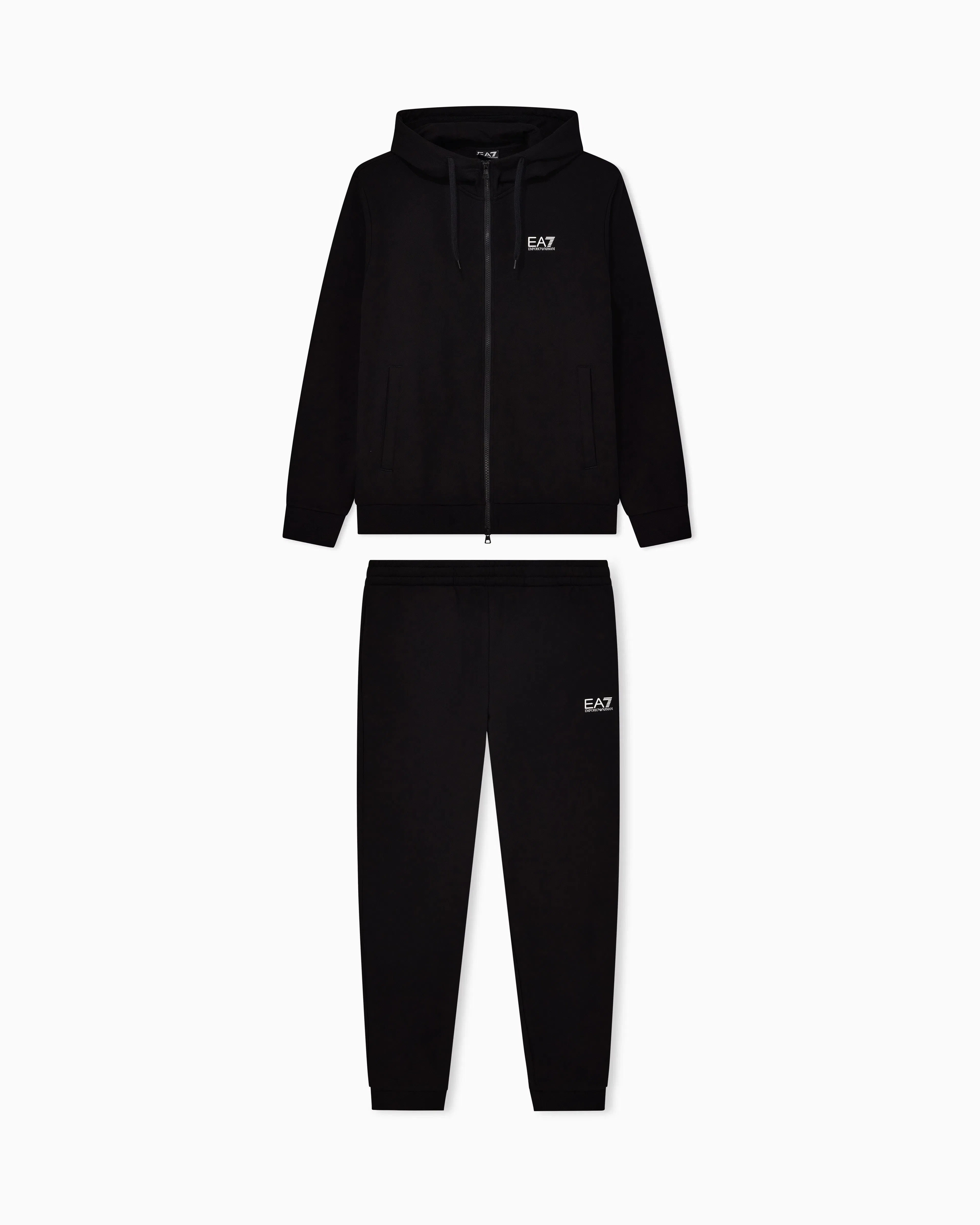 EA7 Suit tracksuit with hood and zip Core Identity