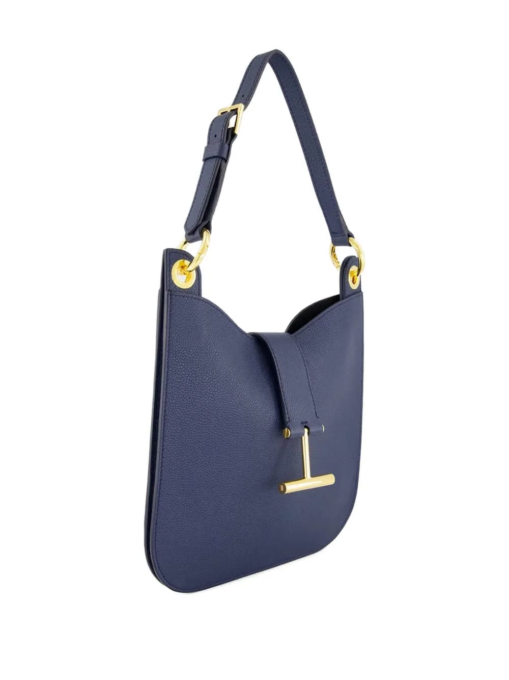 grain leather T-bar shoulder bag