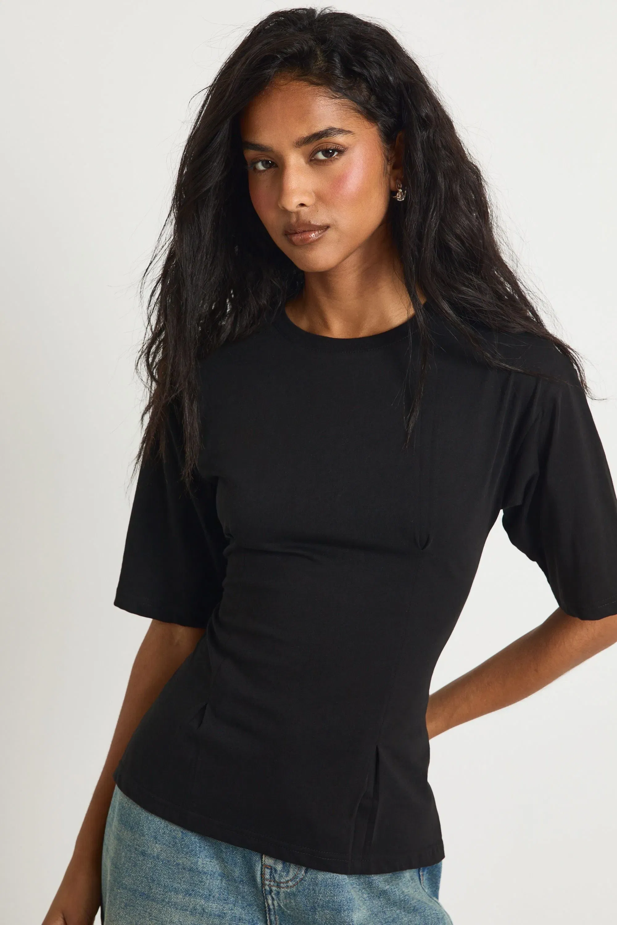 Lace Up Back Oversized T-shirt