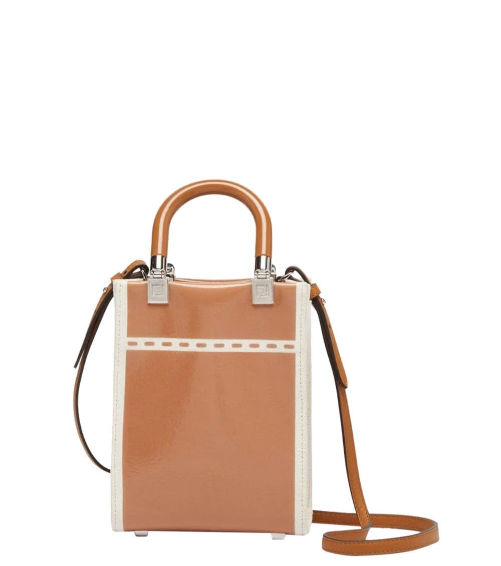 Fendi Brown Sunshine Mini Tote