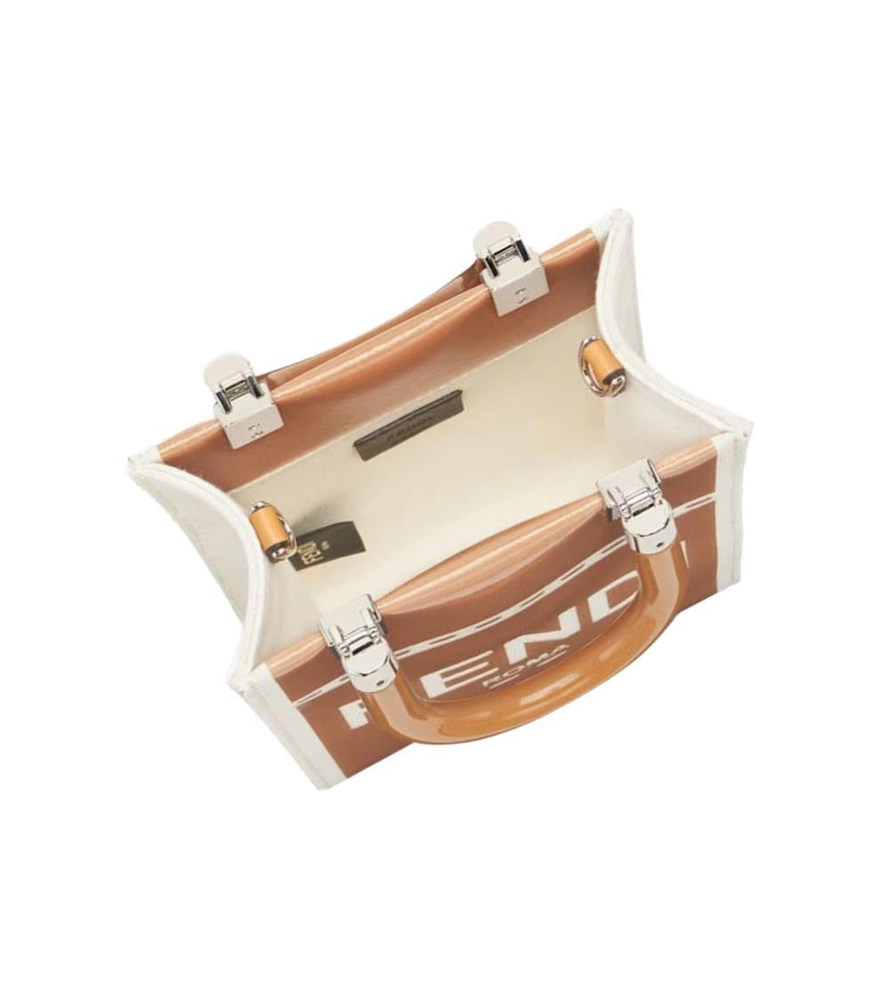 Fendi Brown Sunshine Mini Tote
