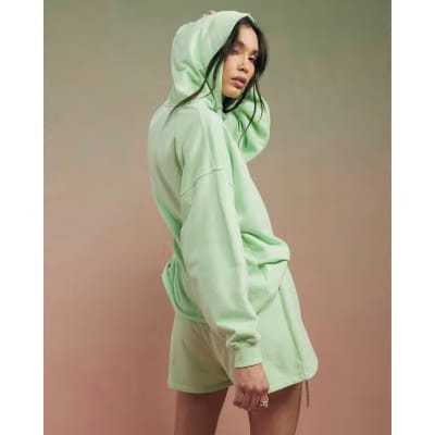 Green Year Zero Embellished Cord Hoodie