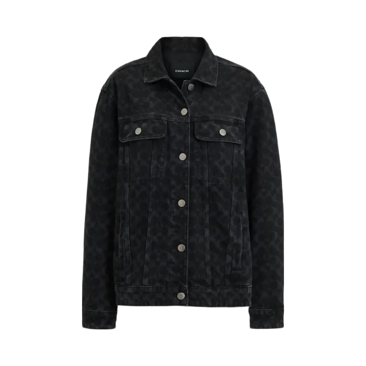 Coach Signature Denim Jacket Black