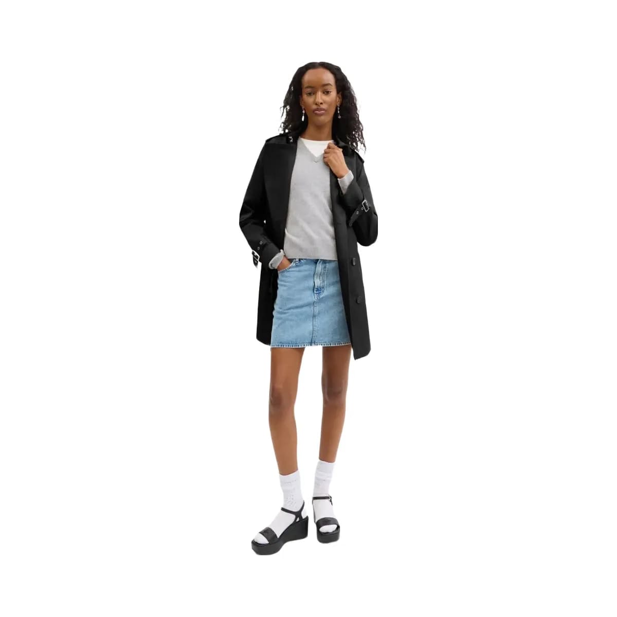 Coach Solid Mid Trench Black