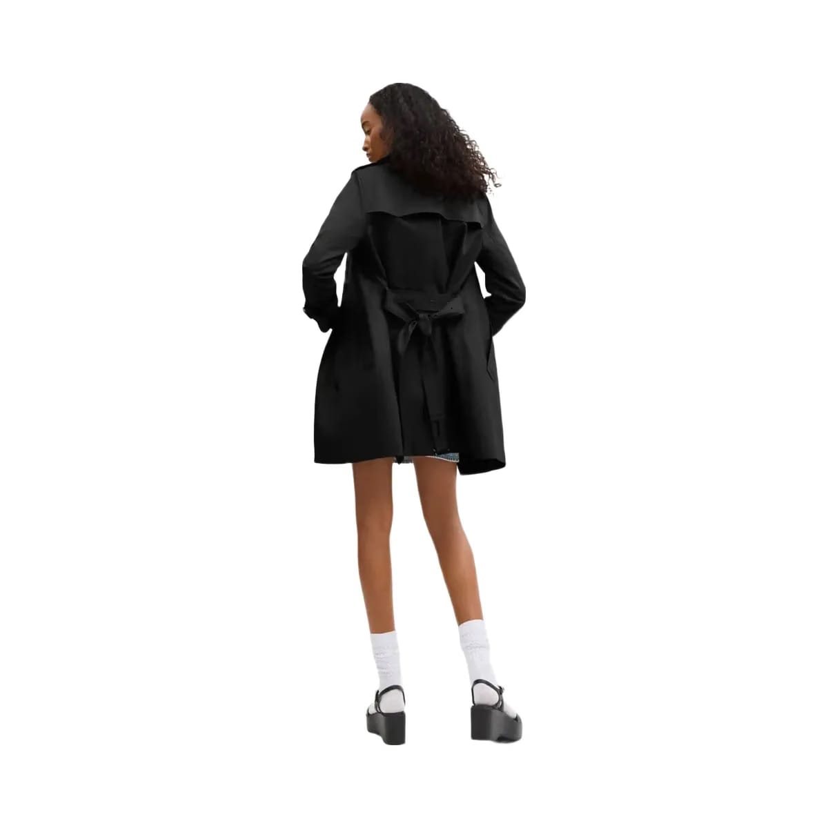 Coach Solid Mid Trench Black