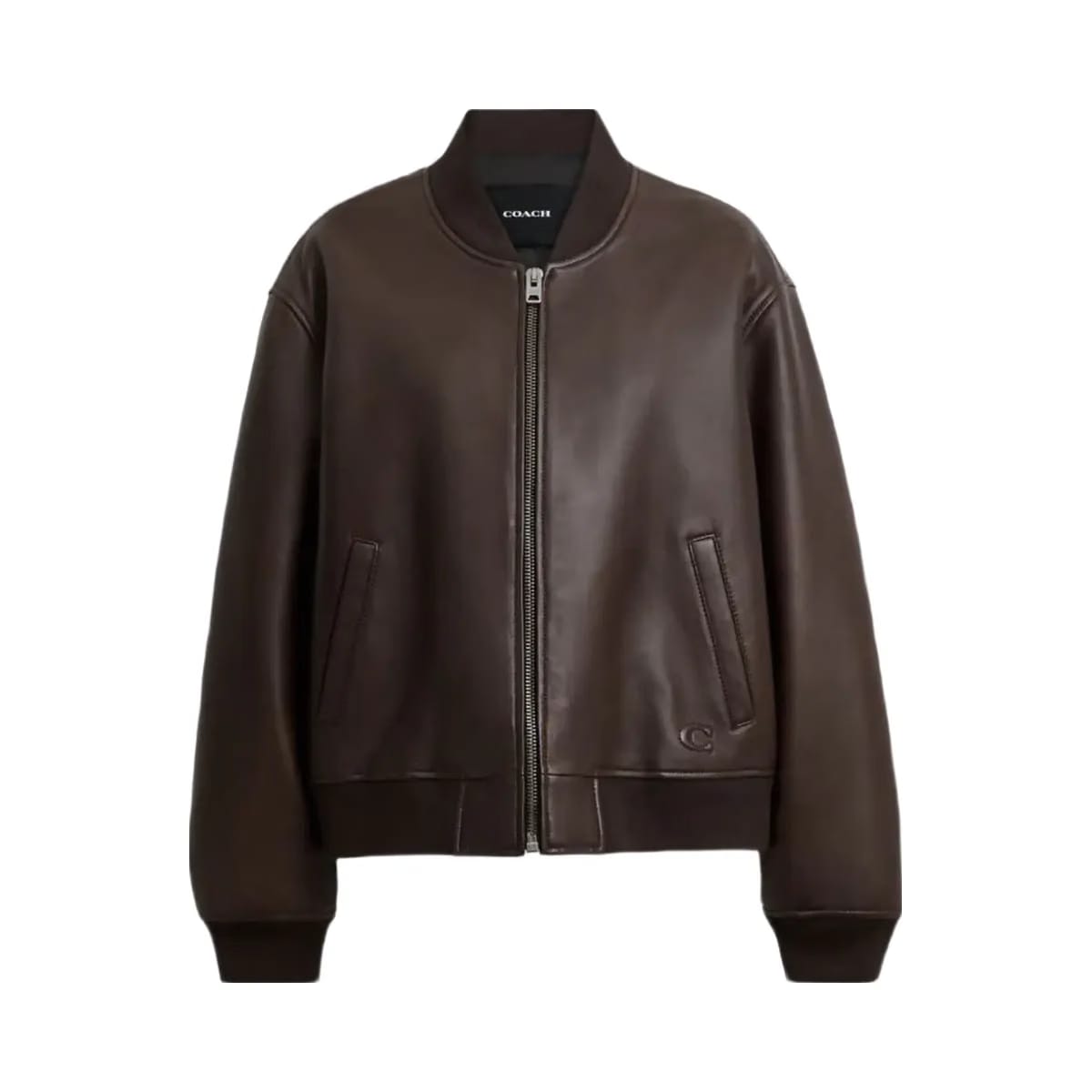Coach Leather Bomber Maple