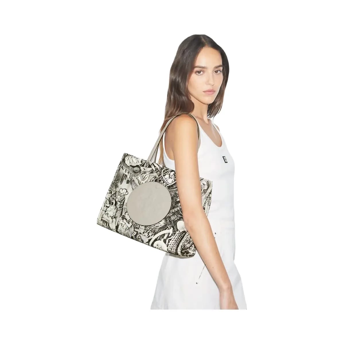 Tory Burch Small Ella Printed Tote Alien Print