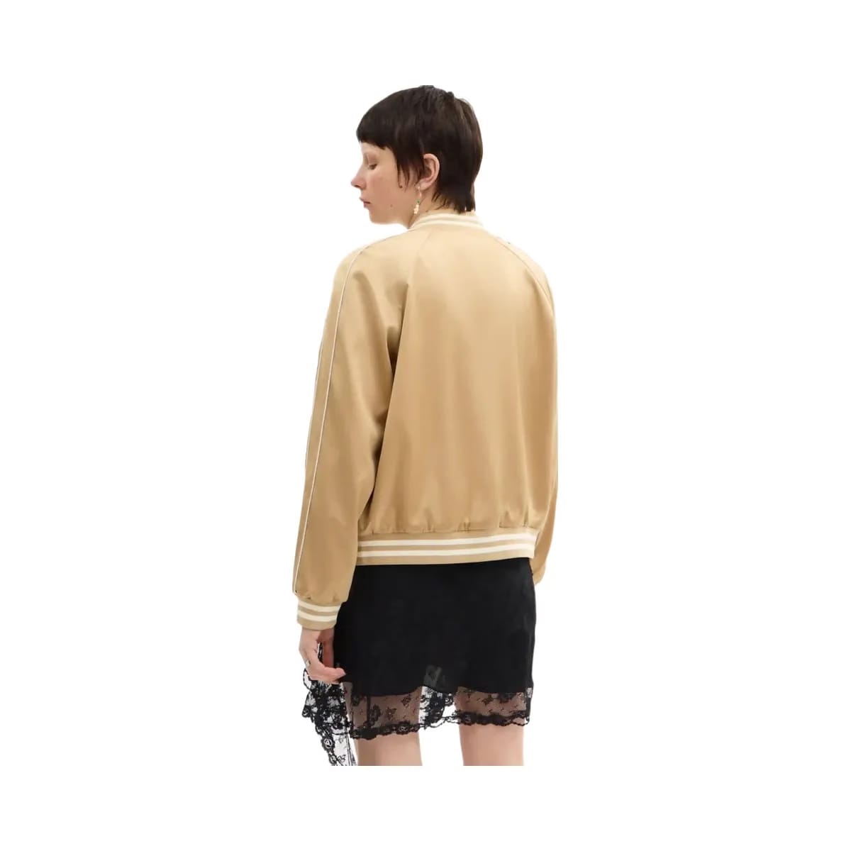 Coach Reversible Signature Souvenir Varsity Jacket Beige
