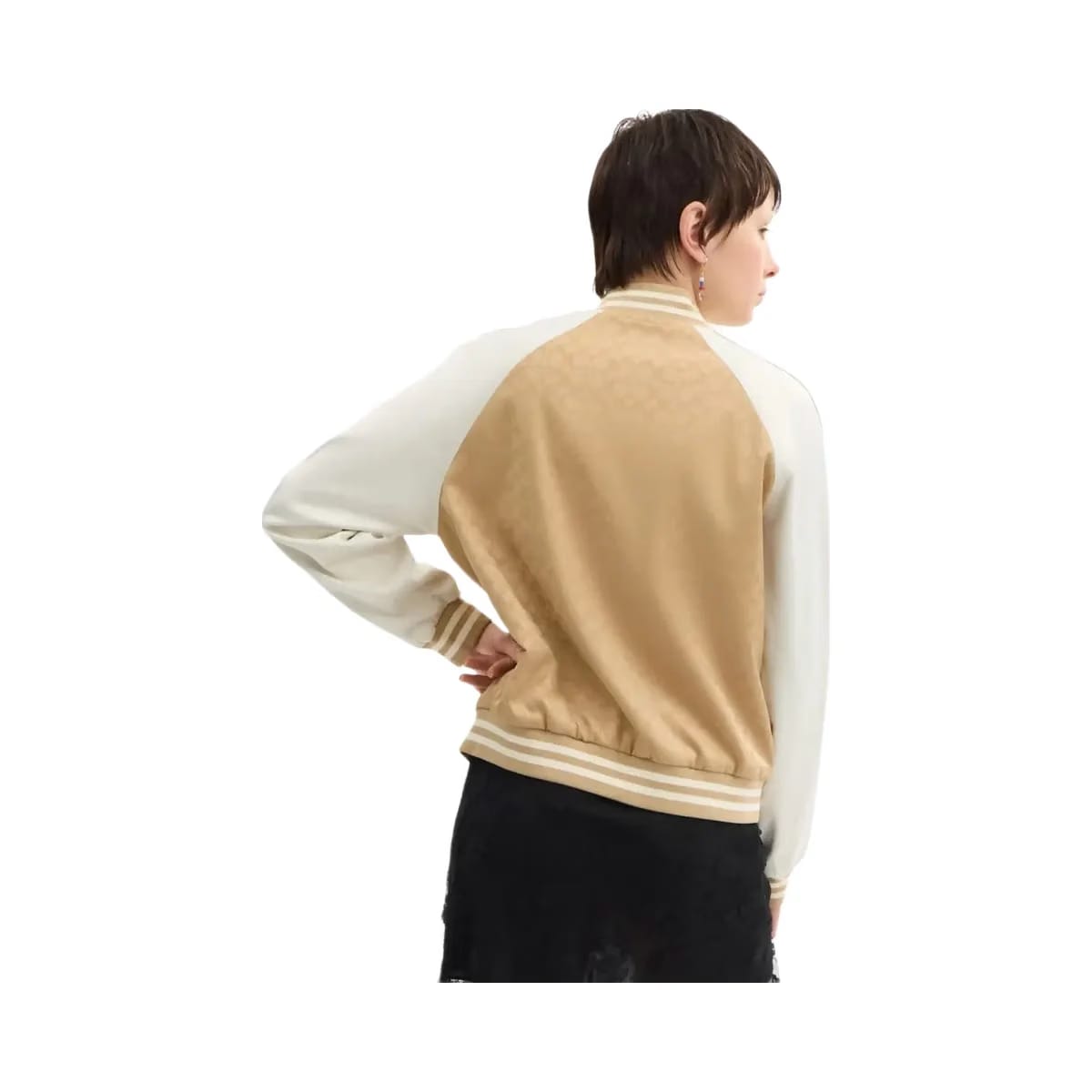 Coach Reversible Signature Souvenir Varsity Jacket Beige