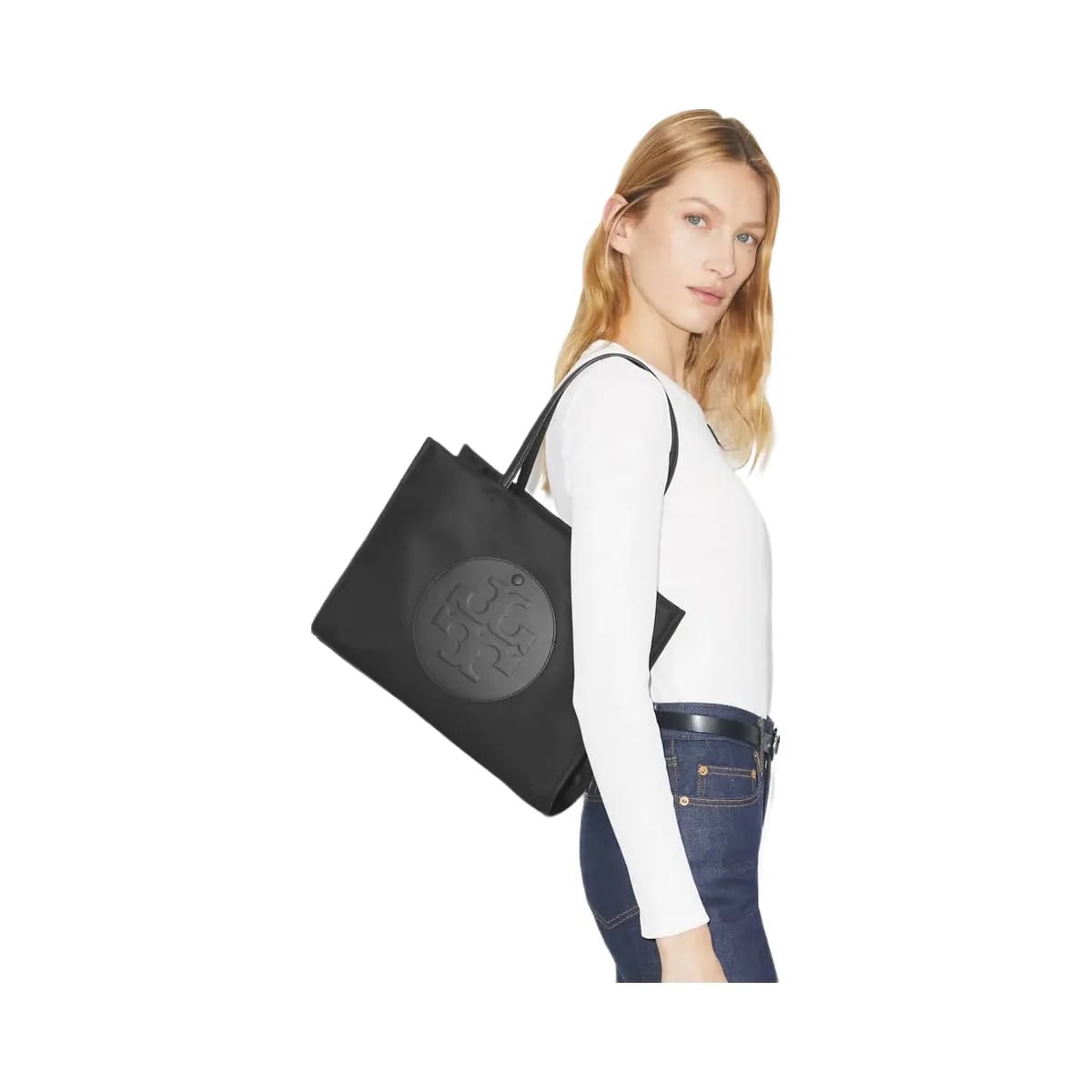 Tory Burch Small Ella Tote Black