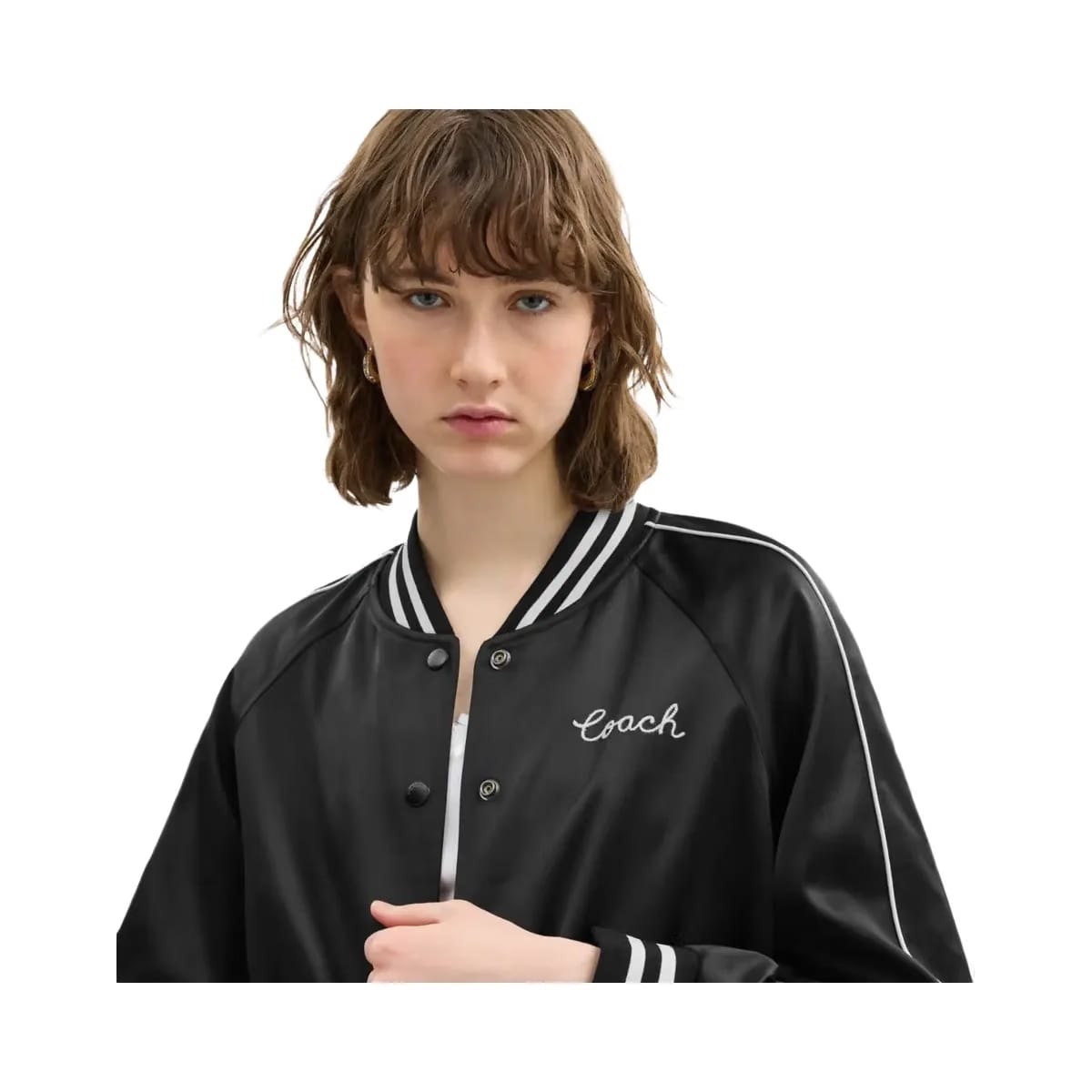Coach Reversible Signature Souvenir Varsity Jacket Black