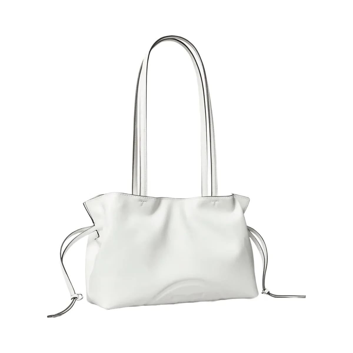 Tory Burch Small Ella natuura Drawstring Tote Bianco