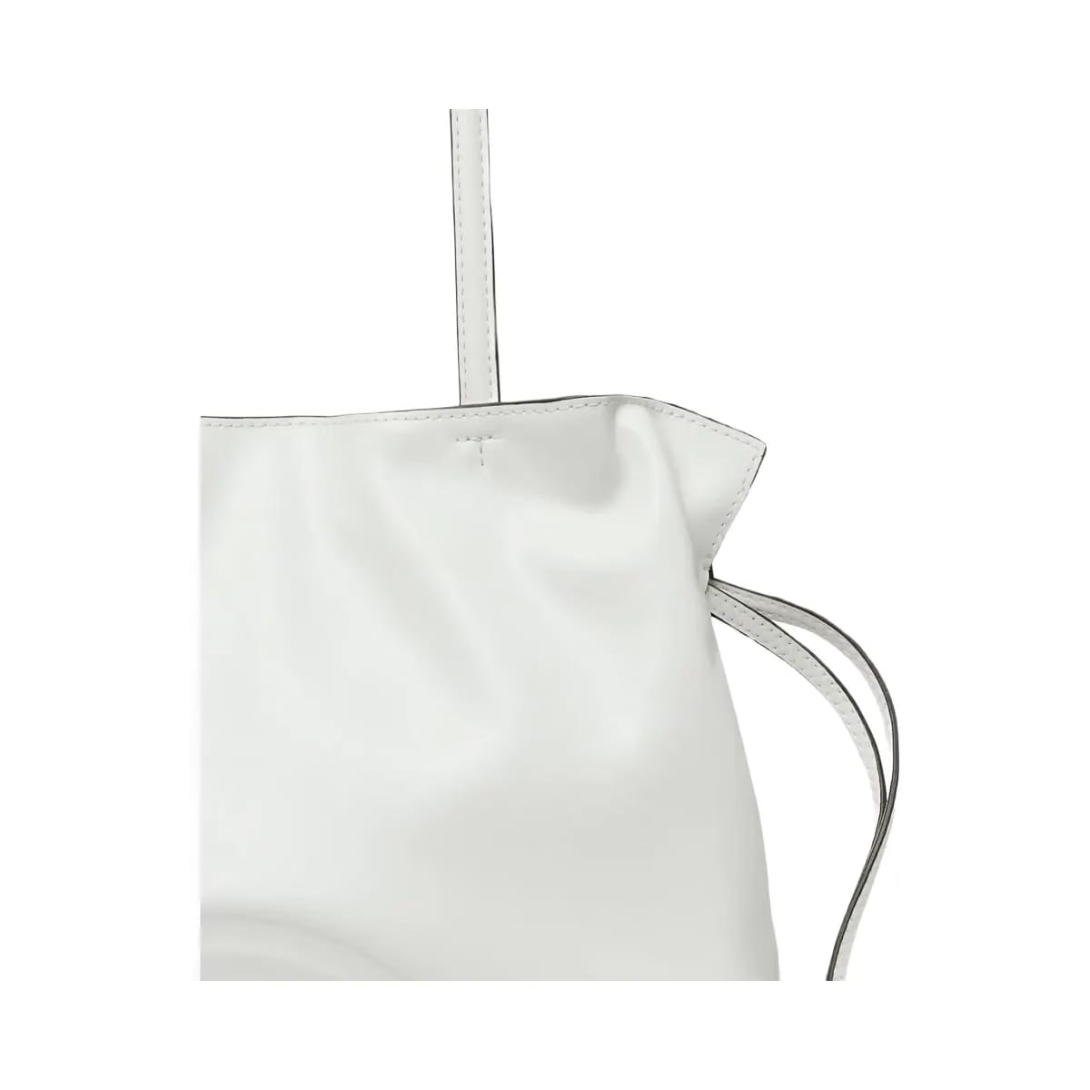 Tory Burch Small Ella natuura Drawstring Tote Bianco