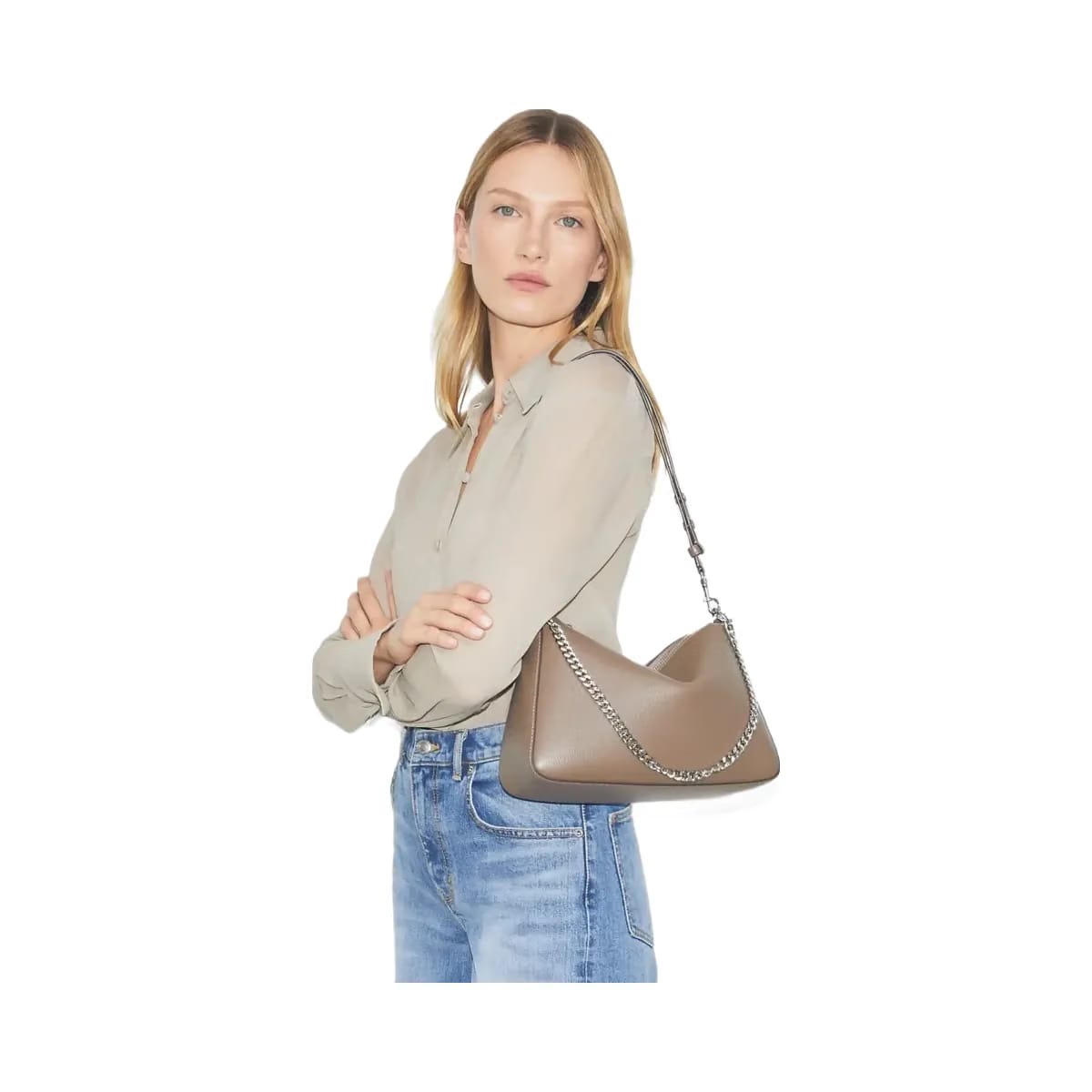 Tory Burch Perry Shoulder Bag Wild Mushroom