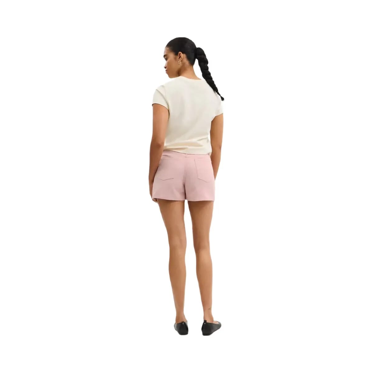 Coach Colorful Signature Denim Shorts Pink