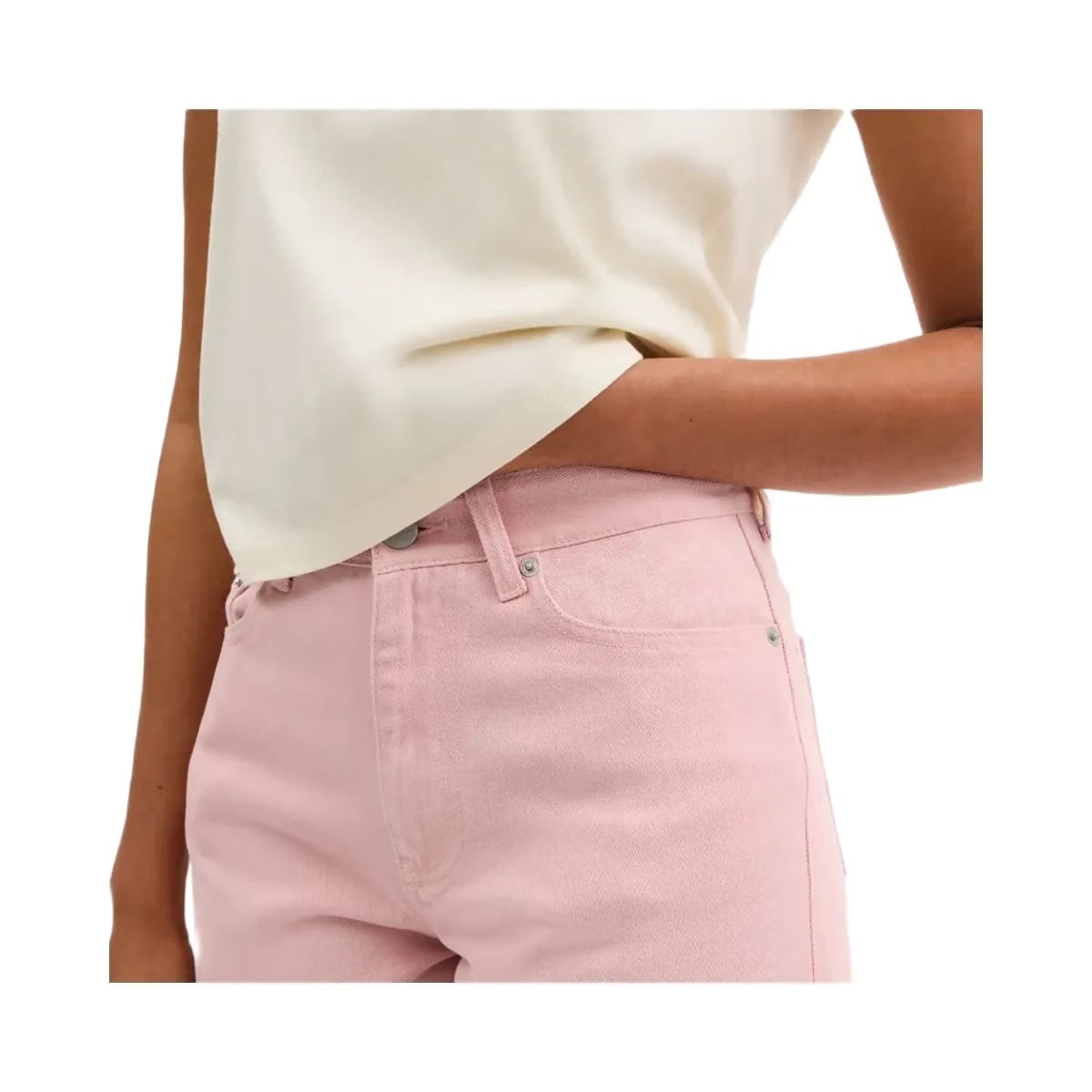 Coach Colorful Signature Denim Shorts Pink