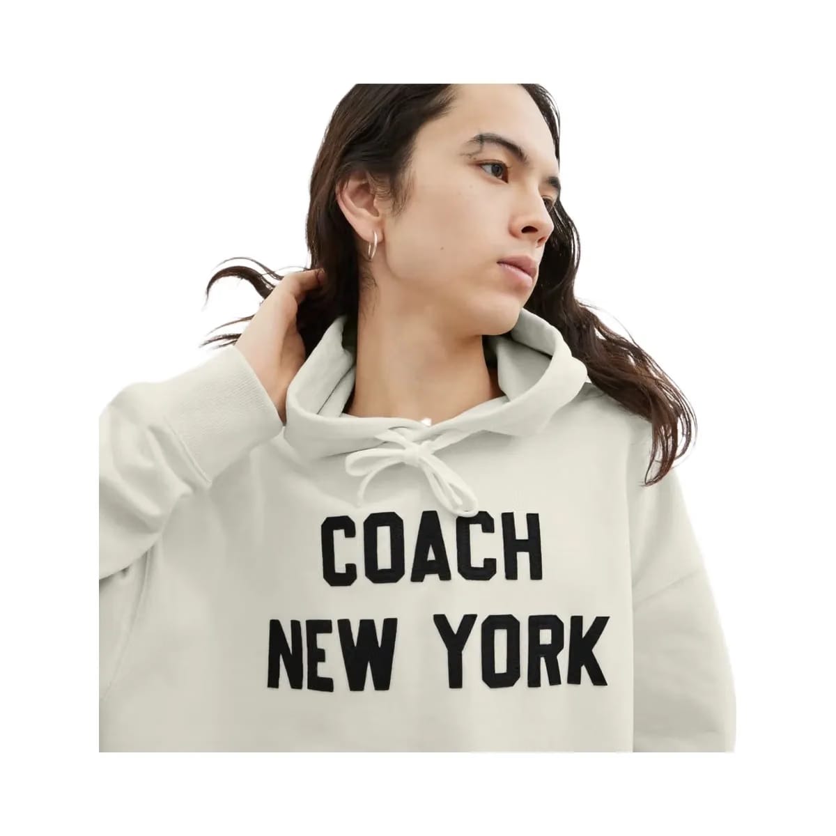 Coach Hoodie Sweatshirt Cream