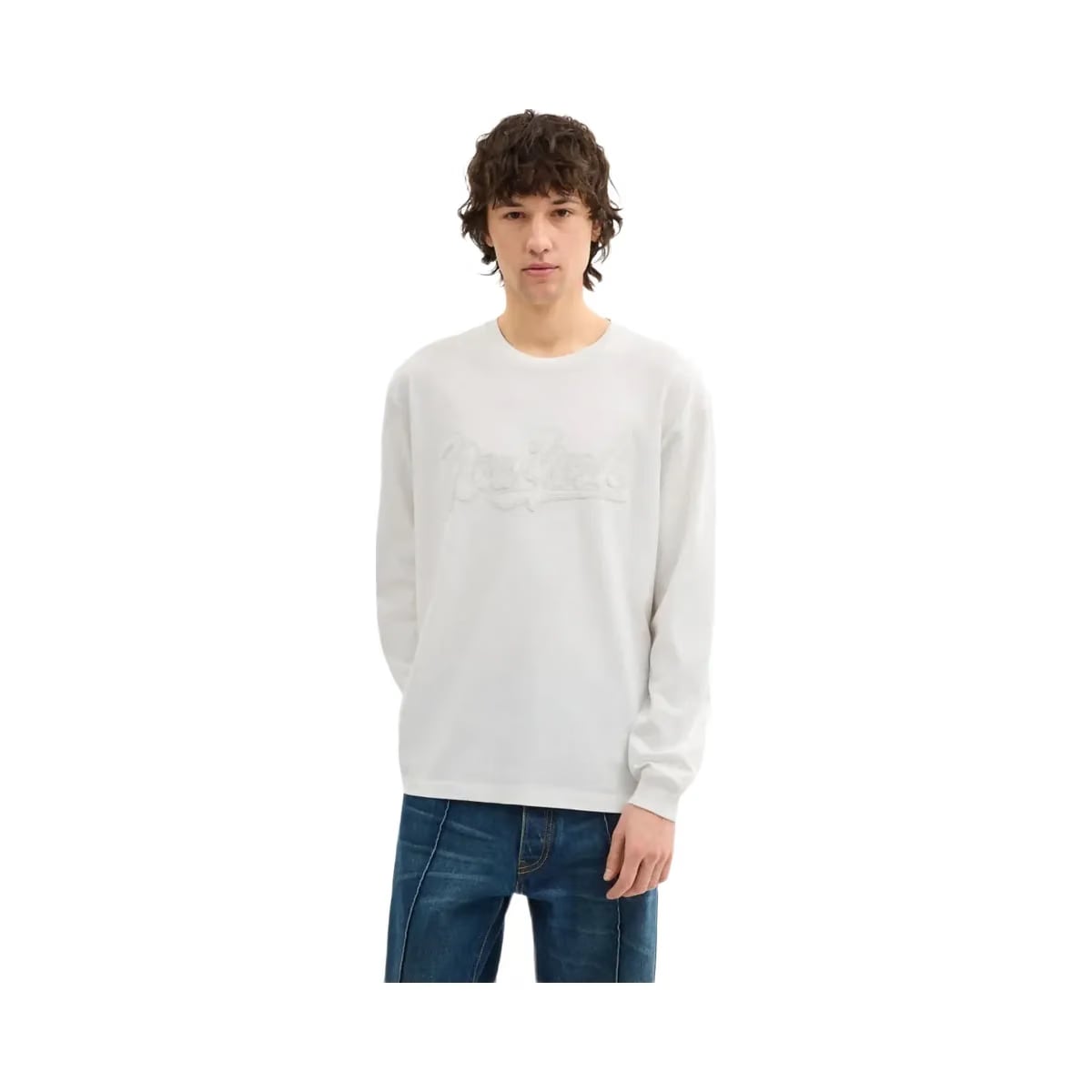Coach New York Long Sleeve T-Shirt In Organic Cotton White