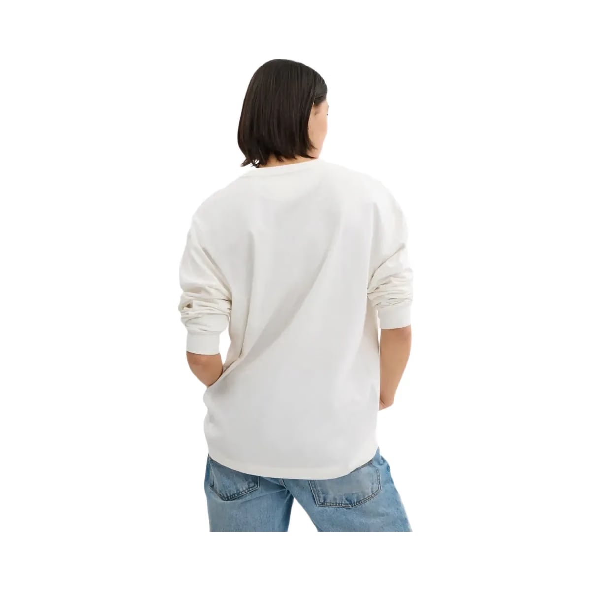Coach New York Long Sleeve T-Shirt In Organic Cotton White