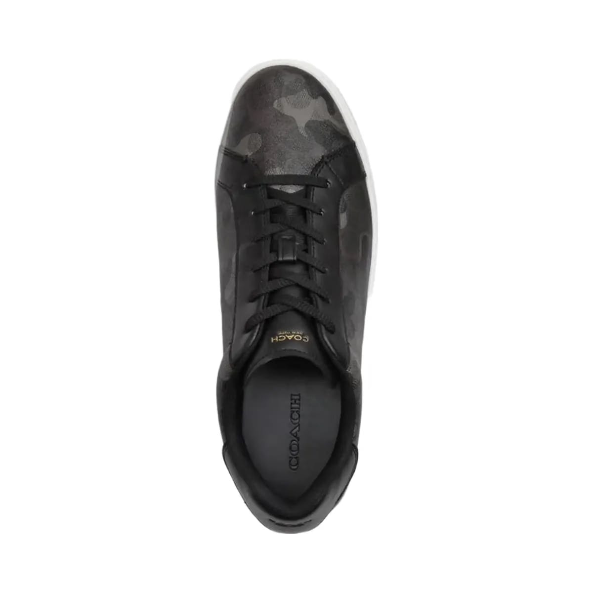 Coach Men's High Line Sneaker In Signature Camo Print Camo Black