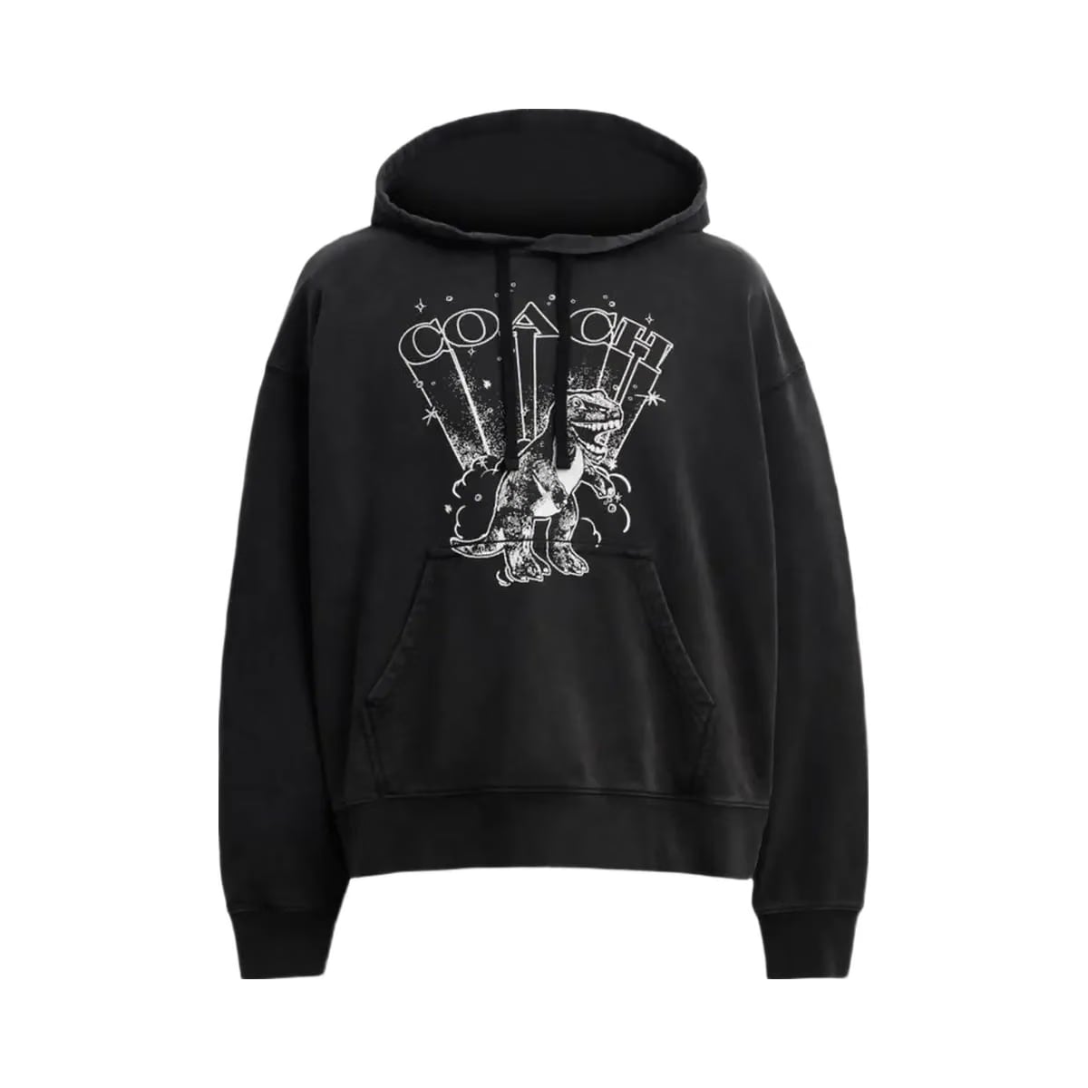 Coach T Rex Hoodie Washed Black
