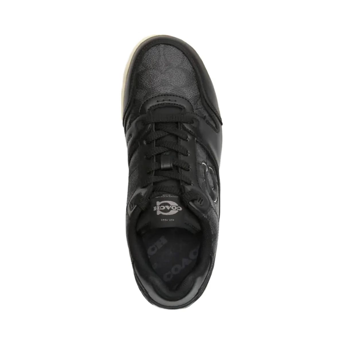 Coach Soho Sneaker In Signature Canvas Charcoal Black