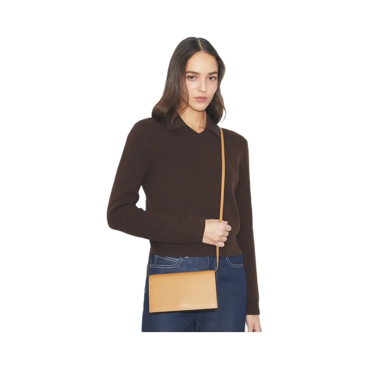 Tory Burch Romy Wallet Crossbody Tiramisu