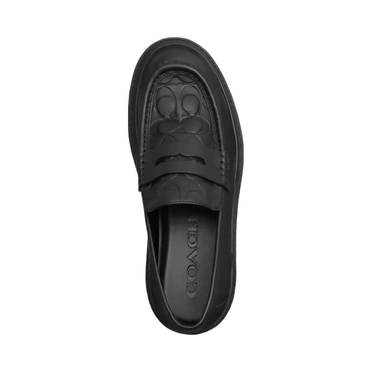 Coach Men's Loafer In Signature Leather Black