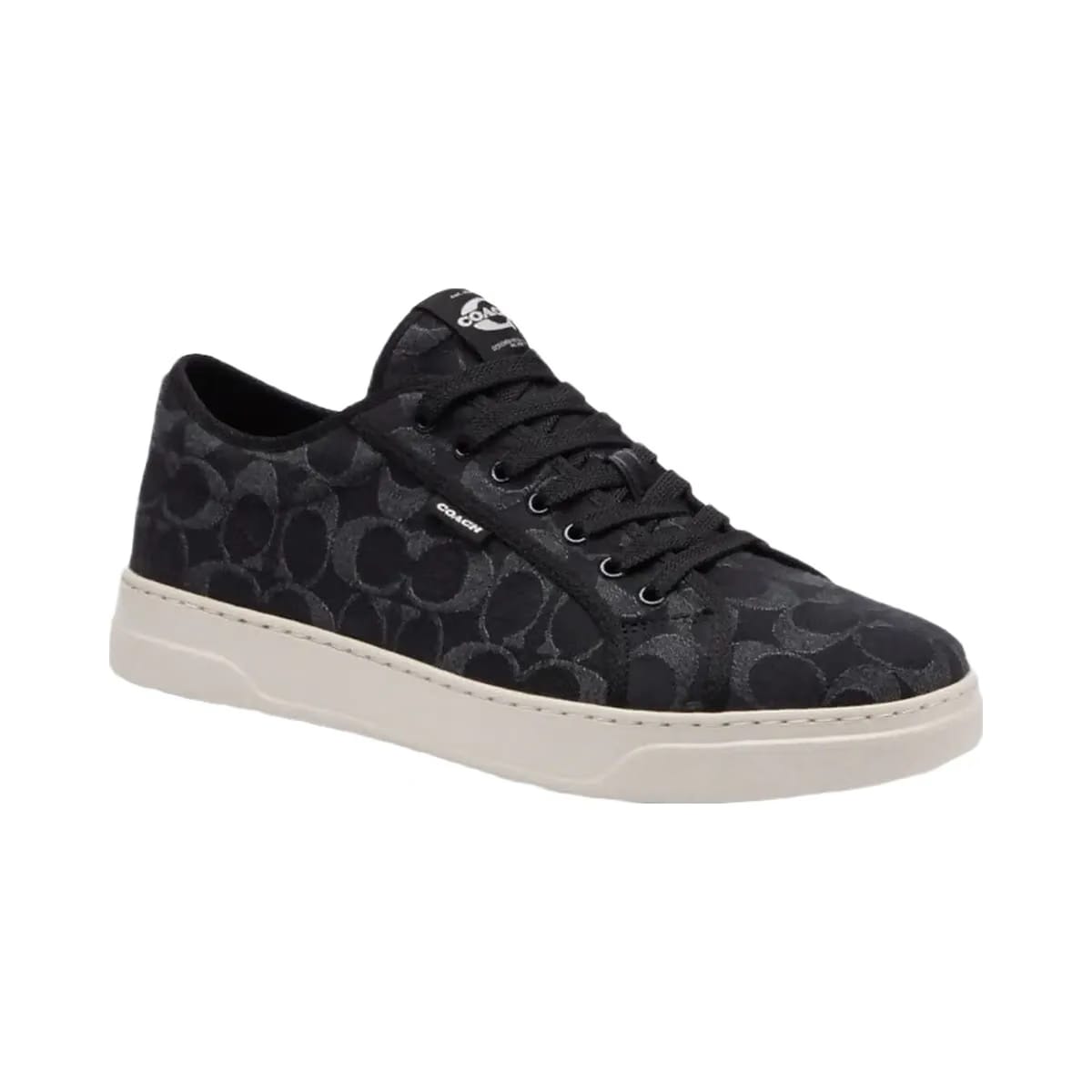 Coach Men's Canvas Sneaker In Signature Denim Black