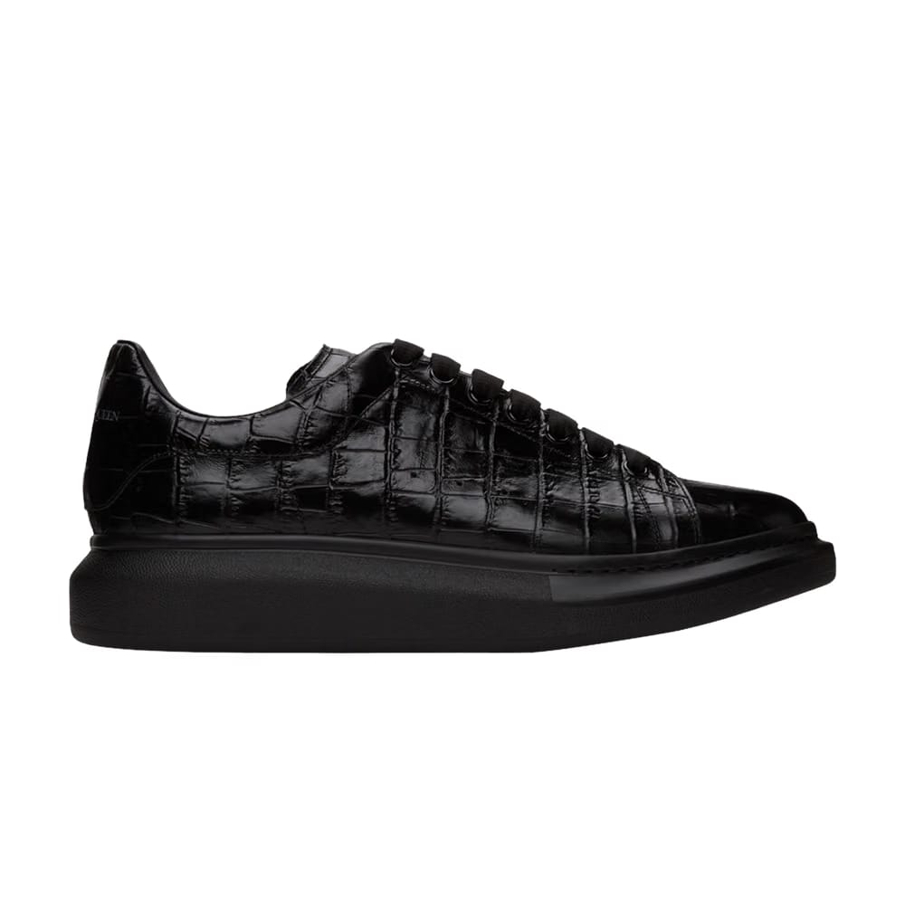 Alexander McQueen Oversized Sneaker Croc Black