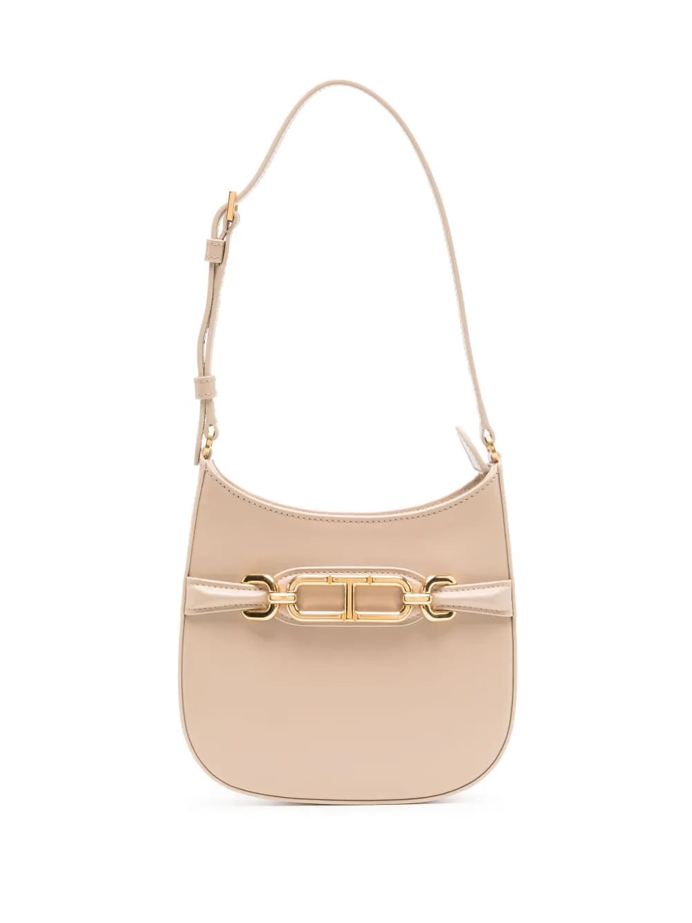 mini palmellato-effect leather bag