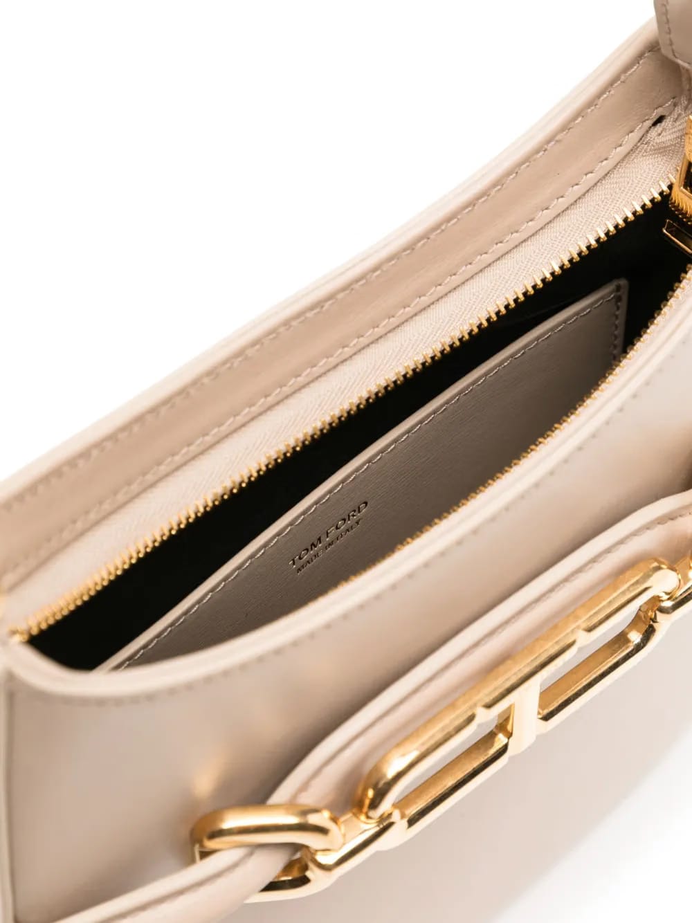 mini palmellato-effect leather bag