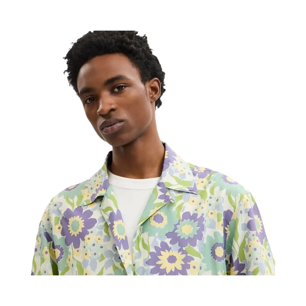 Coach Floral Camp Shirt Purple Floral