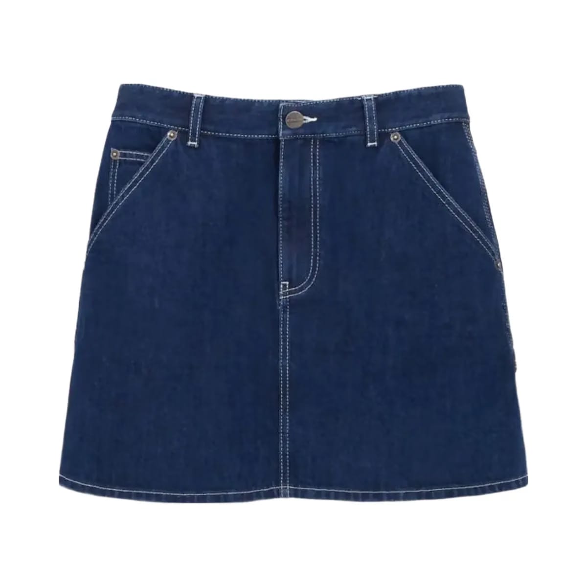 Coach Denim Utility Skirt Dark Denim