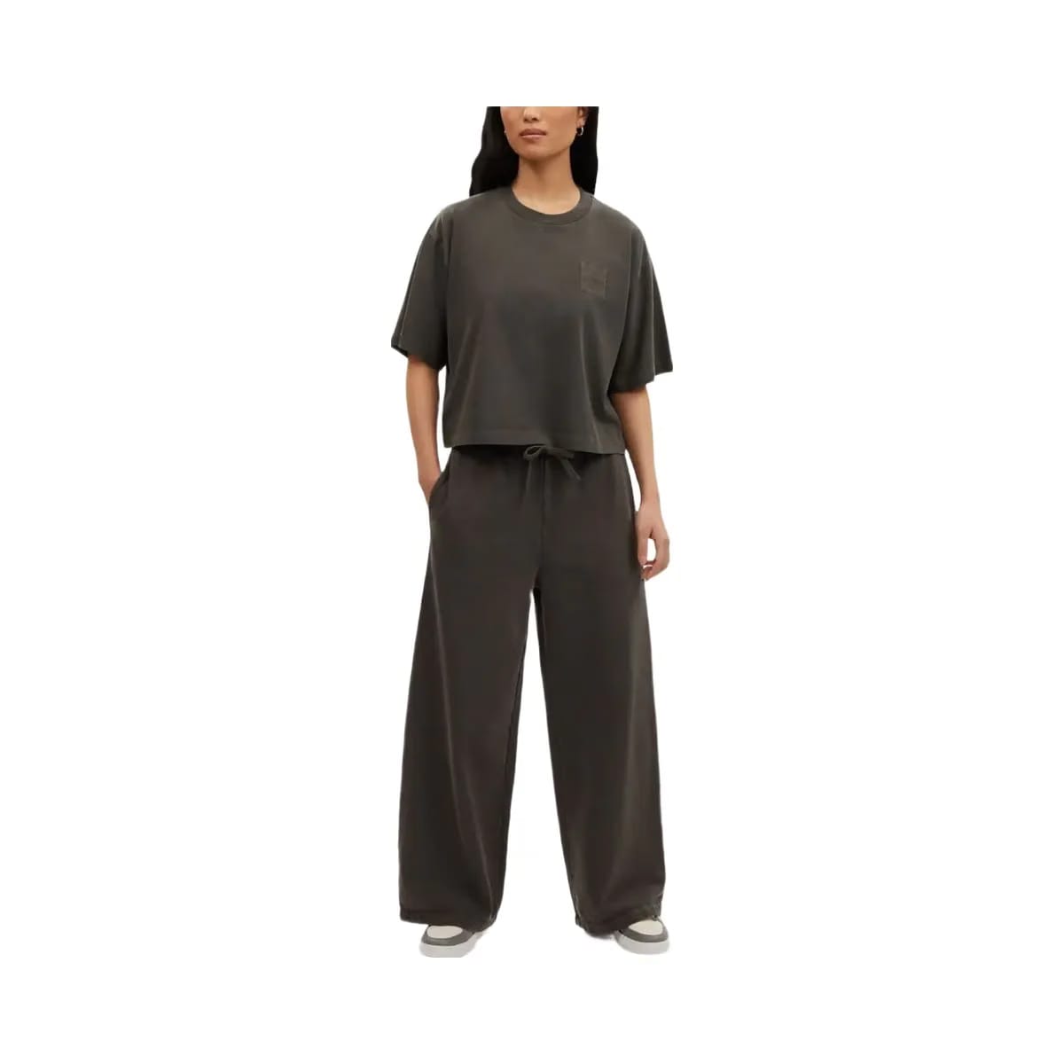 Coach Garment Dye Track Pants Smoke