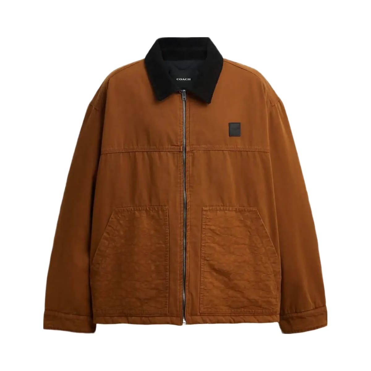 Coach Work Jacket With Quilted Lining Brown