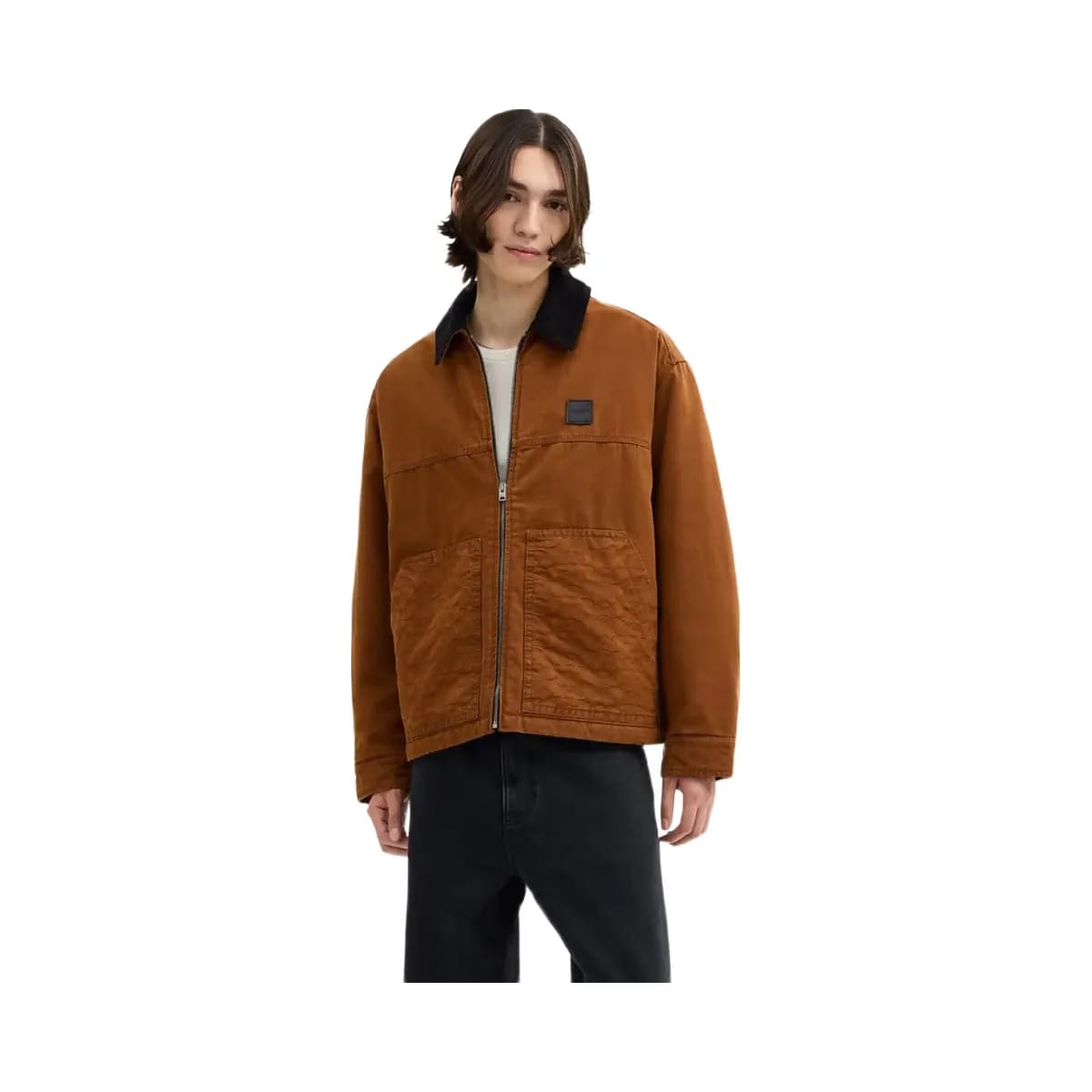 Coach Work Jacket With Quilted Lining Brown