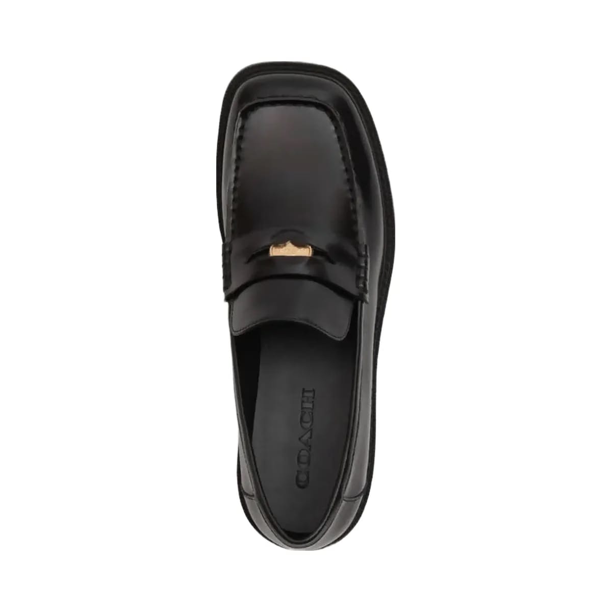 Coach Women's Square Toe Loafer Black