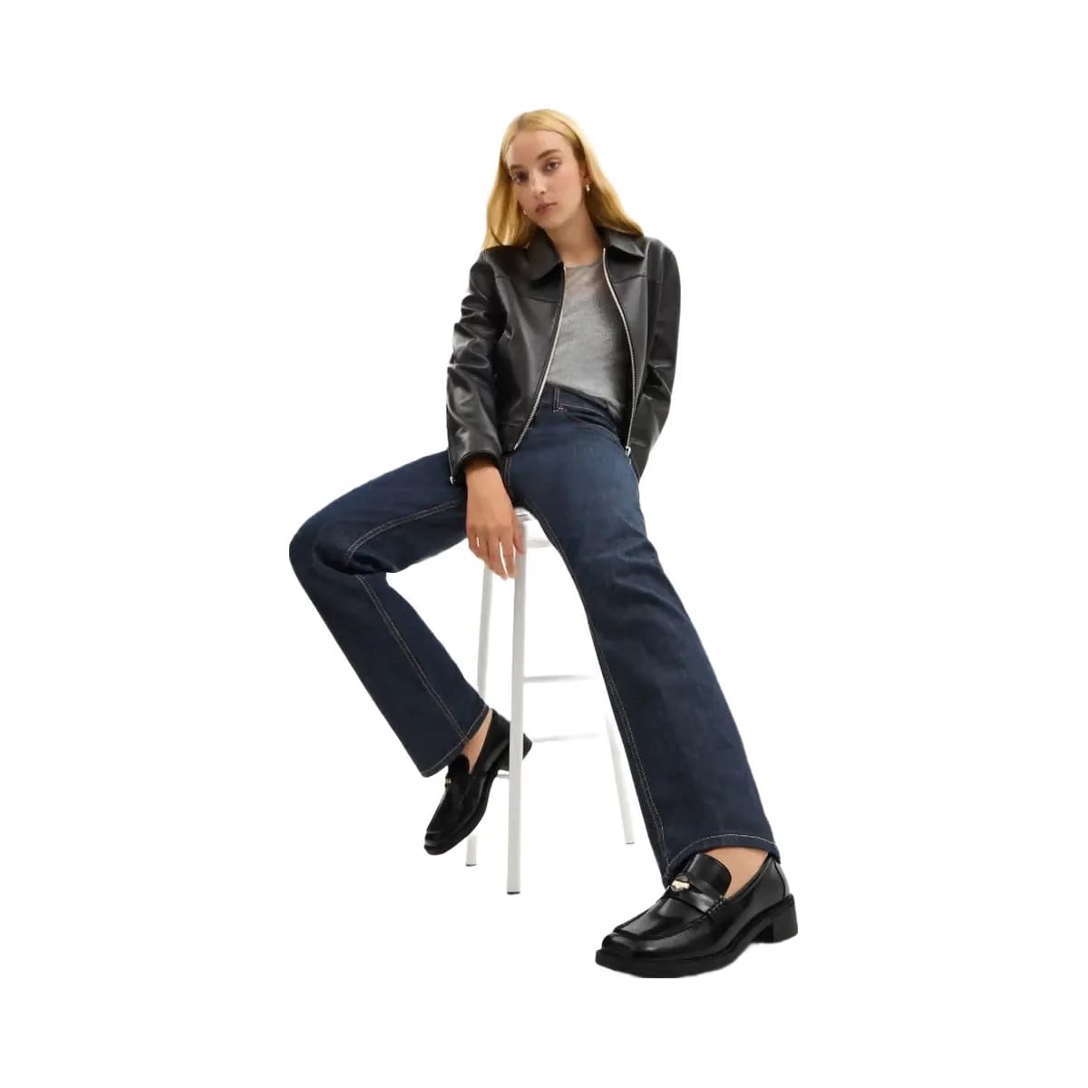 Coach Women's Square Toe Loafer Black