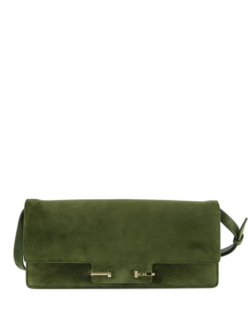 Aube suede clutch bag