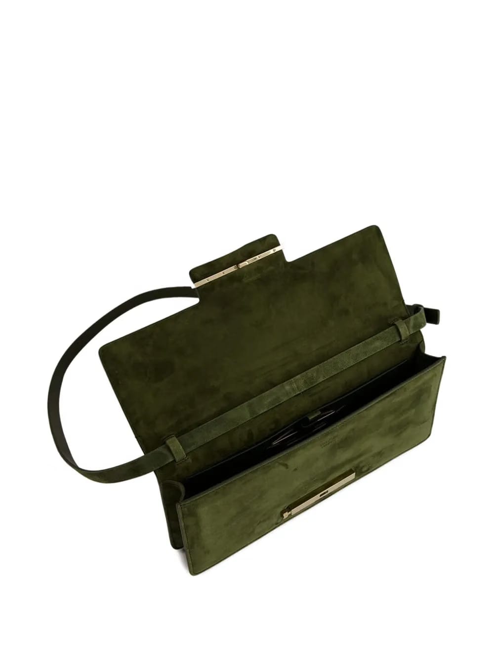 Aube suede clutch bag
