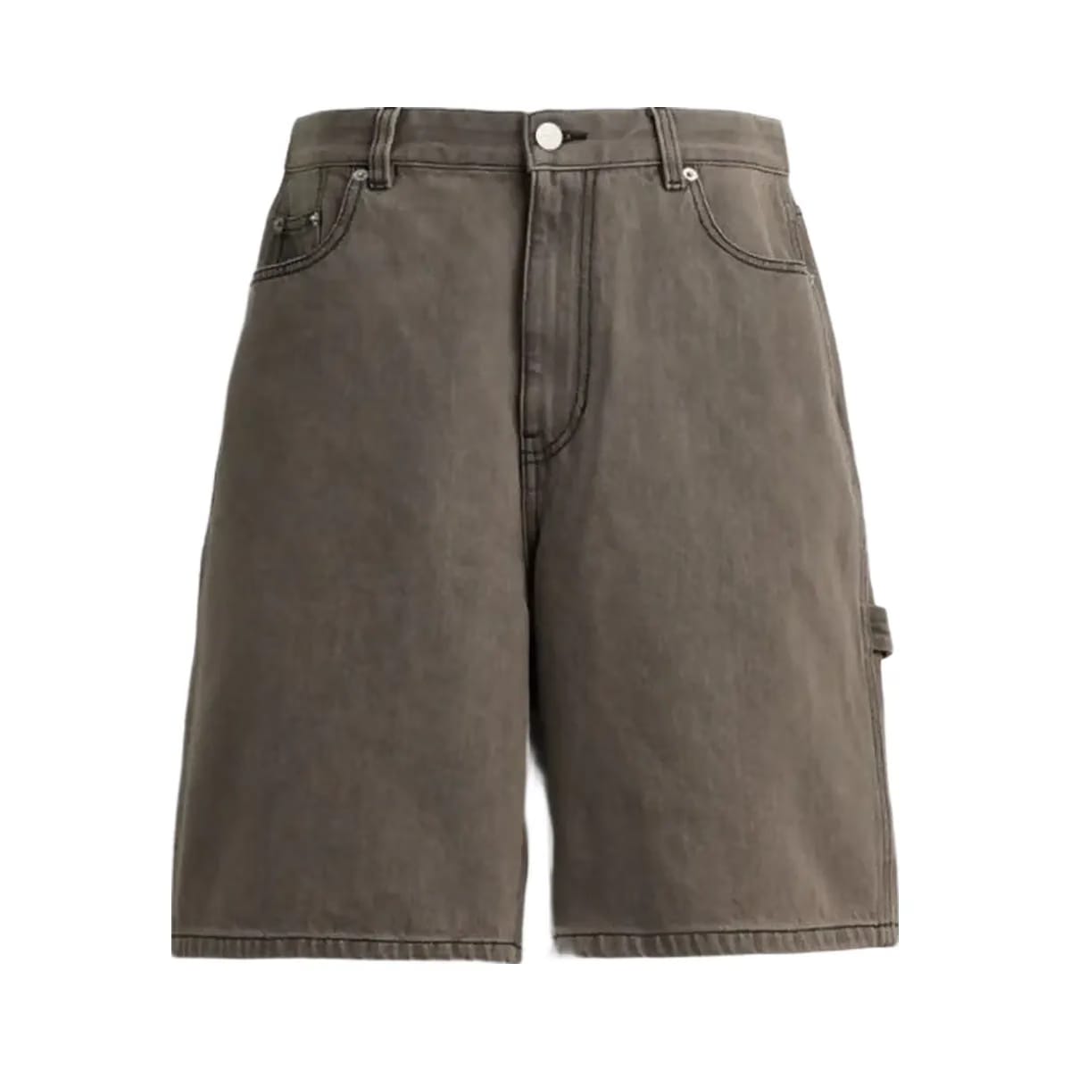 Coach Denim Skater Shorts Charcoal