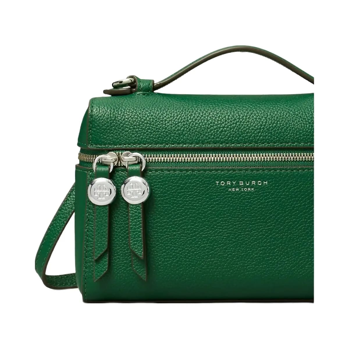 Tory Burch Slim Romy Top Handle Bag Dark Kale