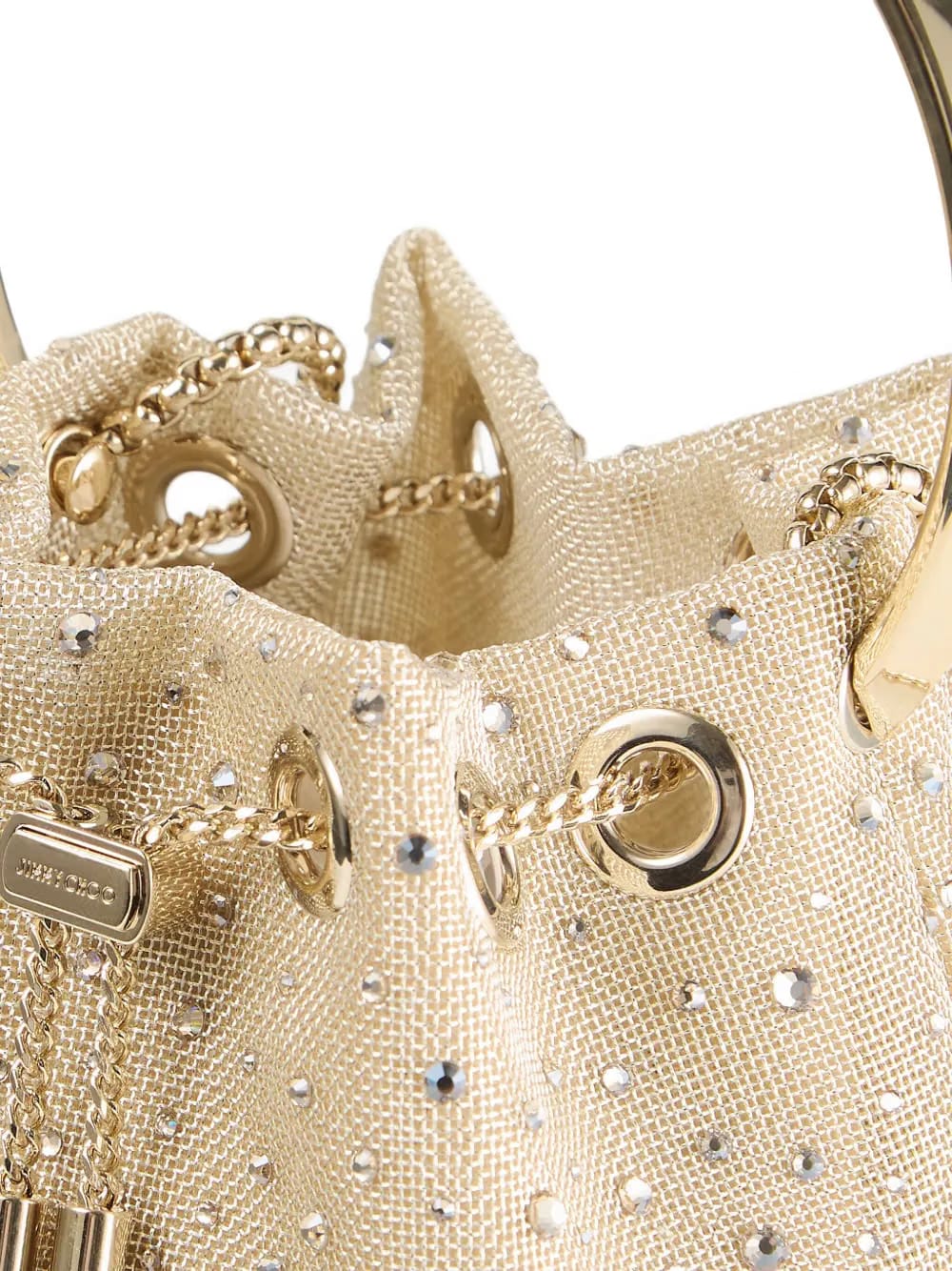 Bon Bon crystal-embellished bucket bag