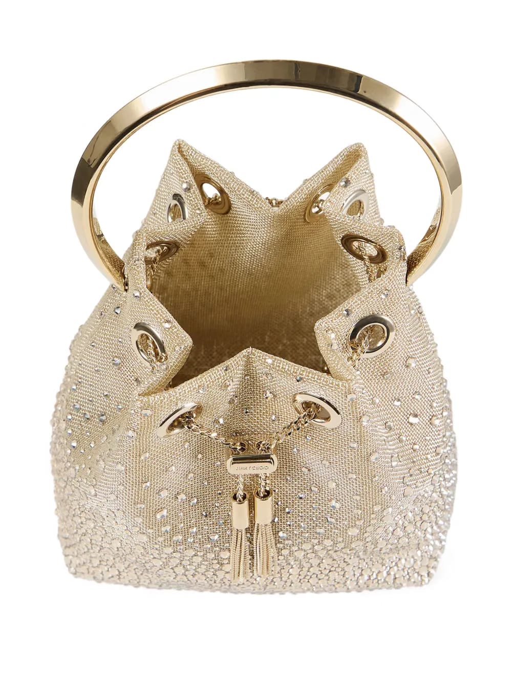 Bon Bon crystal-embellished bucket bag