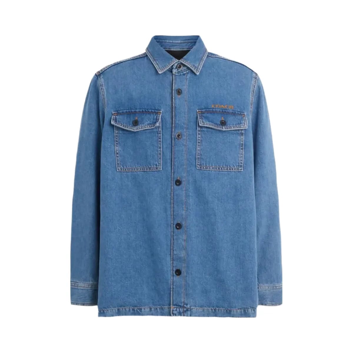 Coach Denim Overshirt Medium Indigo