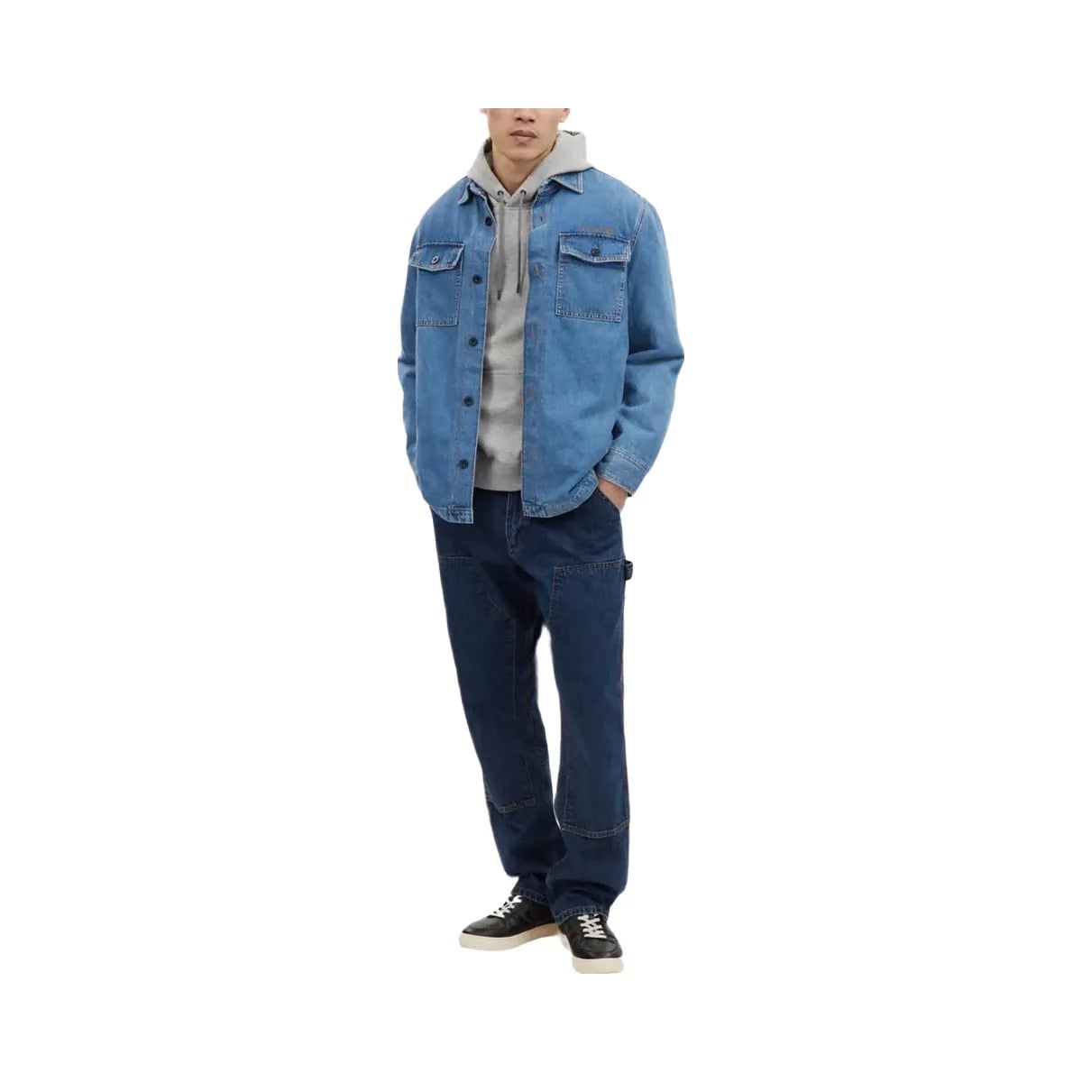 Coach Denim Overshirt Medium Indigo