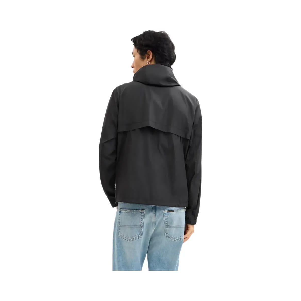 Coach Signature Full Zip Windbreaker In Recycled Polyester Charcoal Signature