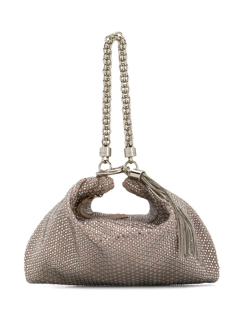 Callie crystal-embellished clutch bag